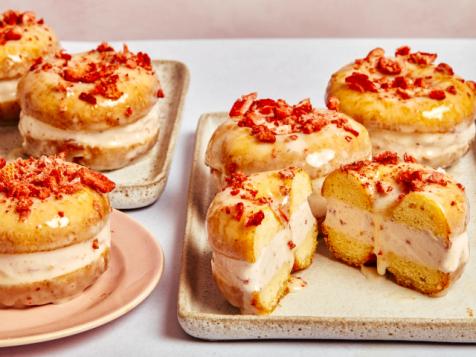 Doughnut Ice Cream Sandwiches