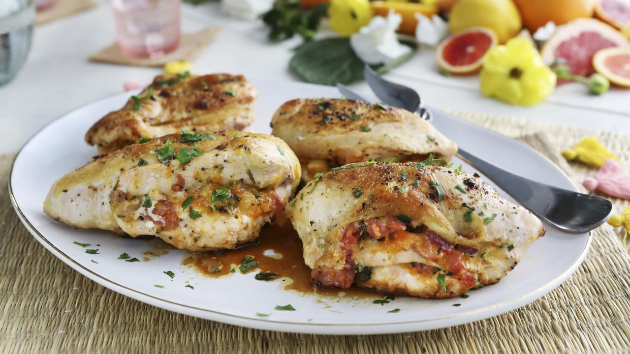 Scalloped Potato-Stuffed Chicken