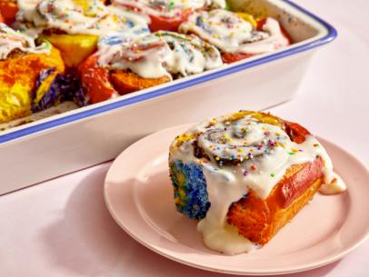 Rainbow Cinnamon Rolls Recipe, Food Network Kitchen