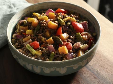 Roasted Vegetable Lentil Salad