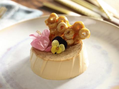 Earl Grey Panna Cotta with Cereal Brittle