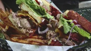 Duck Confit Club Sandwich