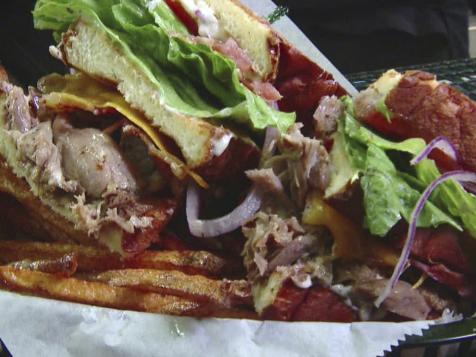 Duck Confit Club Sandwich