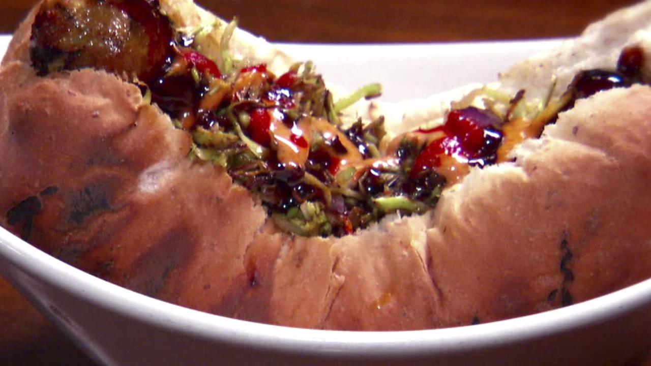 Thai Chicken Sausage on a Bun