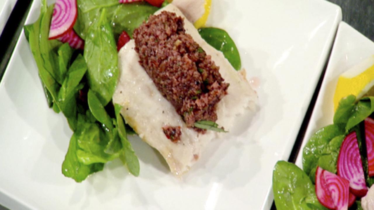 Mahi Mahi and Olive Loaf