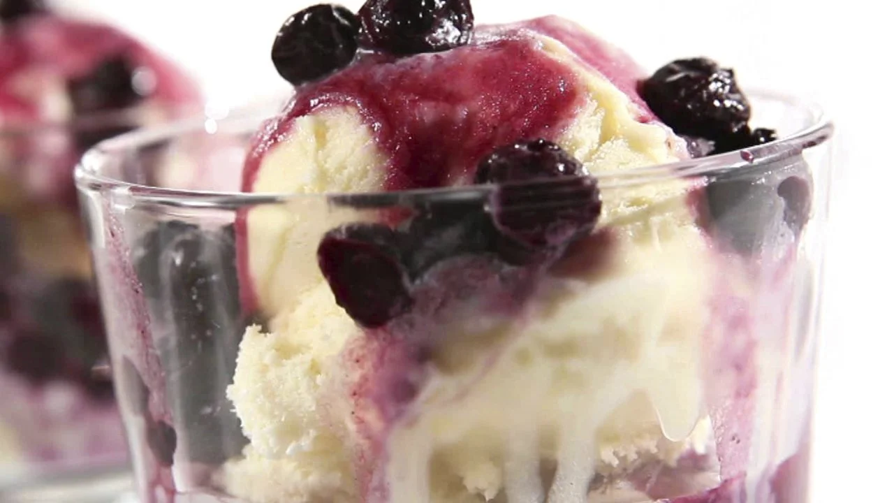 Sandra's Blueberries Foster