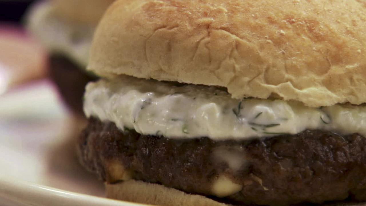5-Ingredient Lamb-Feta Burgers