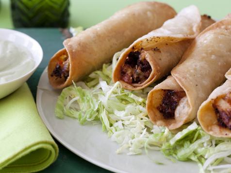 Sunny's Chicken Flautas with Avocado Cream
