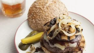 Bobby's Cedar-Planked Burgers