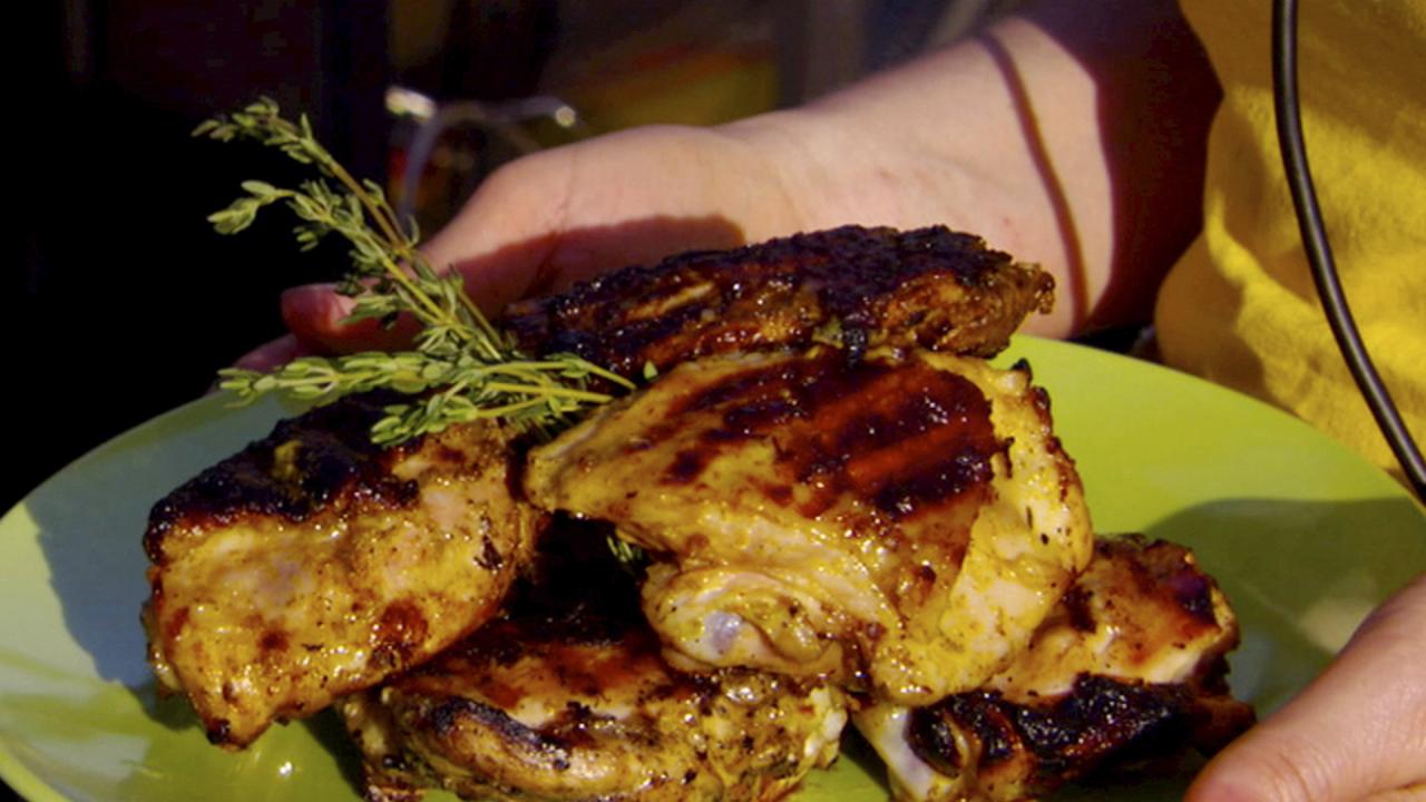 Grilled Citrus Chicken Thighs