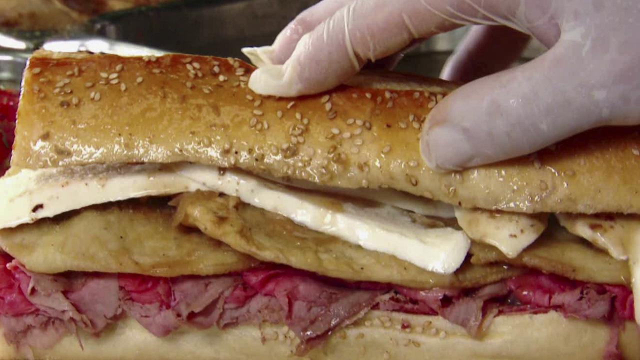 Roast Beef & Eggplant Sandwich