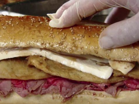 Roast Beef & Eggplant Sandwich