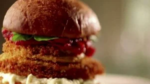 Eggplant Parmesan Sandwich