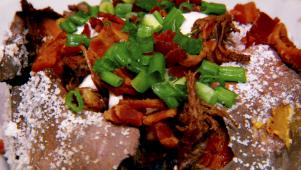 Brisket-Loaded Sweet Potatoes