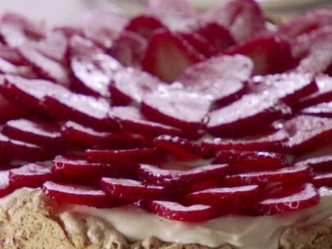 Strawberry Meringue Cake