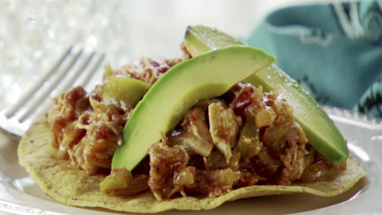 Spicy Chicken Tostadas
