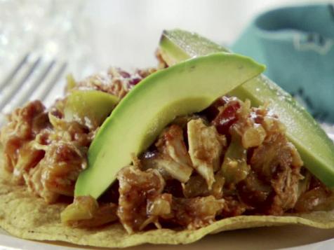 Spicy Chicken Tostadas