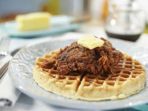 Chicken & Waffles with Jelly