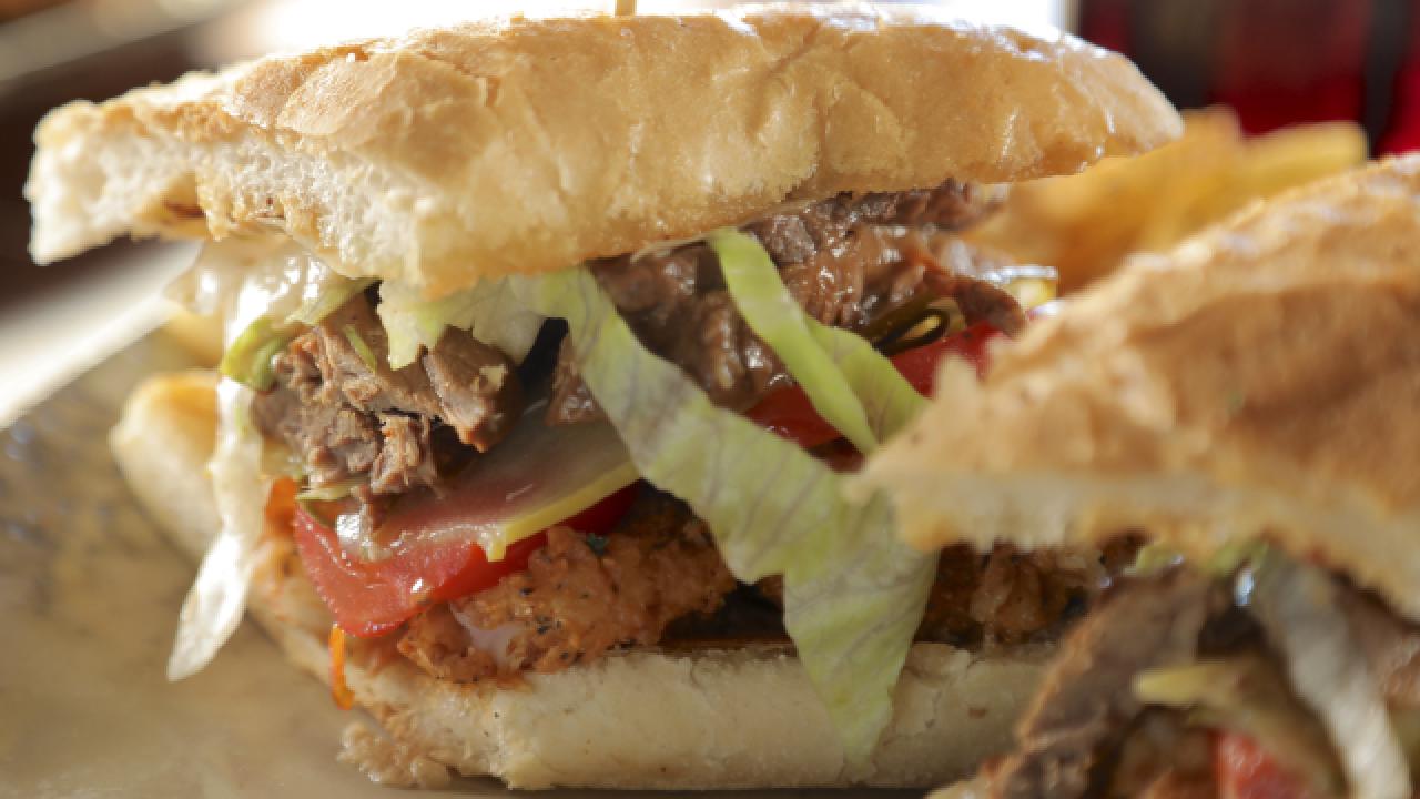 Black & Gold Po' Boy