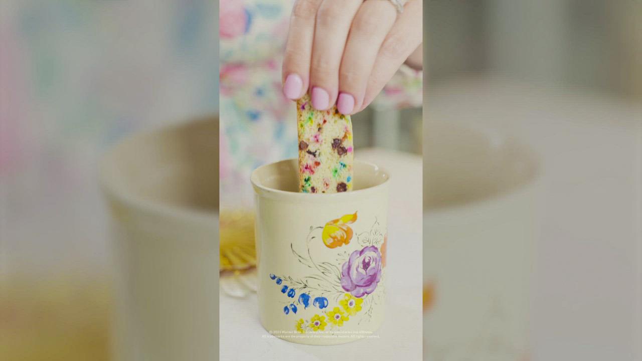 Rainbow Sprinkle Chocolate Chip Mandel Bread
