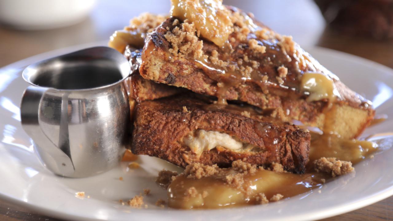 Bananas Foster French Toast at Nutmeg