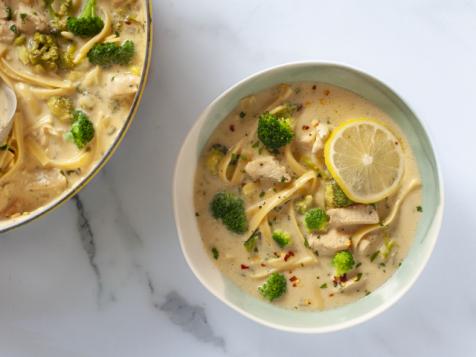Creamy Chicken Fettuccine Soup