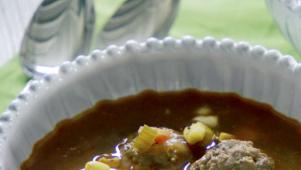 Simple Lamb Meatball Soup