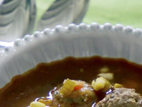 Simple Lamb Meatball Soup