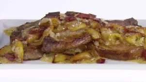 Pork Chops, Apples & Pancetta