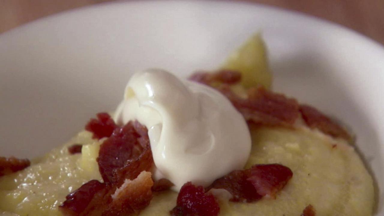 Bacon and Cranberry Polenta