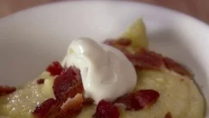 Bacon and Cranberry Polenta