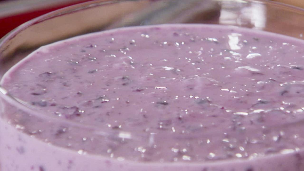Blueberry-Thyme Frozen Yogurt