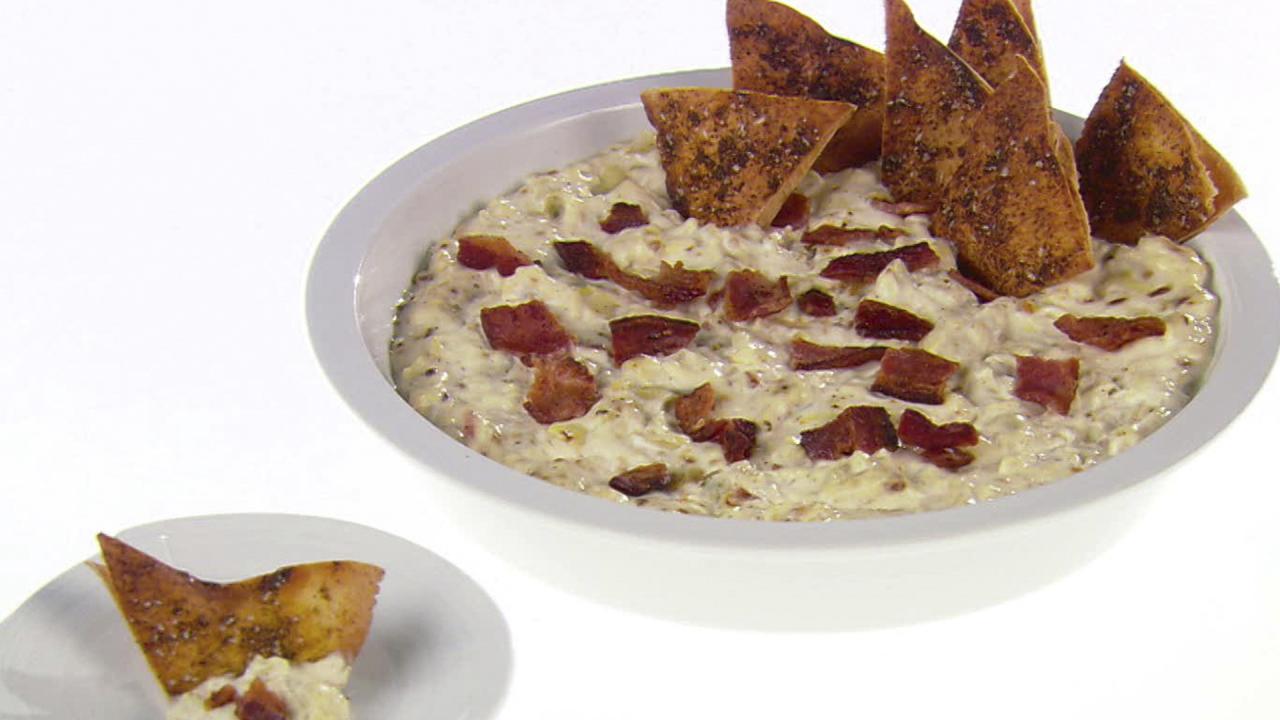 Artichoke Dip and Pita Chips