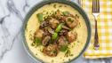 Chicken Meatball Polenta Bowls