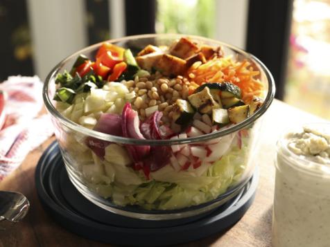 Italian Chopped Salad with Gorgonzola Ranch Dressing