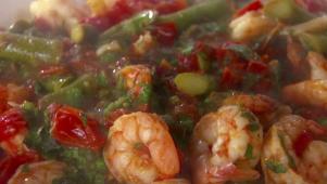 Linguine With Shrimp & Veggies