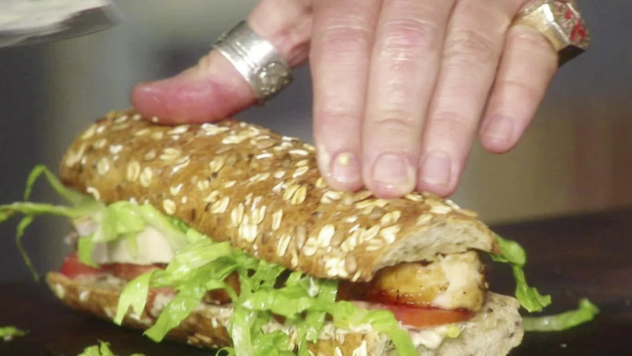 Guy's Grilled Turkey Po' Boy