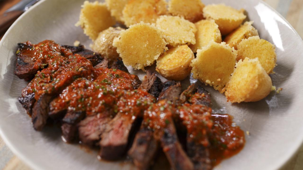 Skirt Steak with Calabrian Chile Chimichurri