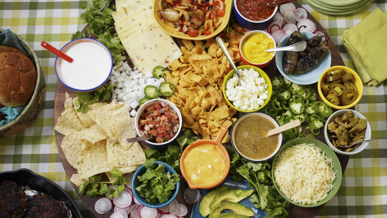 Tex-Mex Burger Board