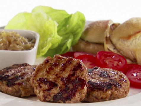 Smoky Pork Burgers with Apple and Onion Chutney