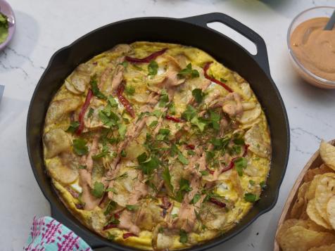 Harissa Potato Chip Frittata