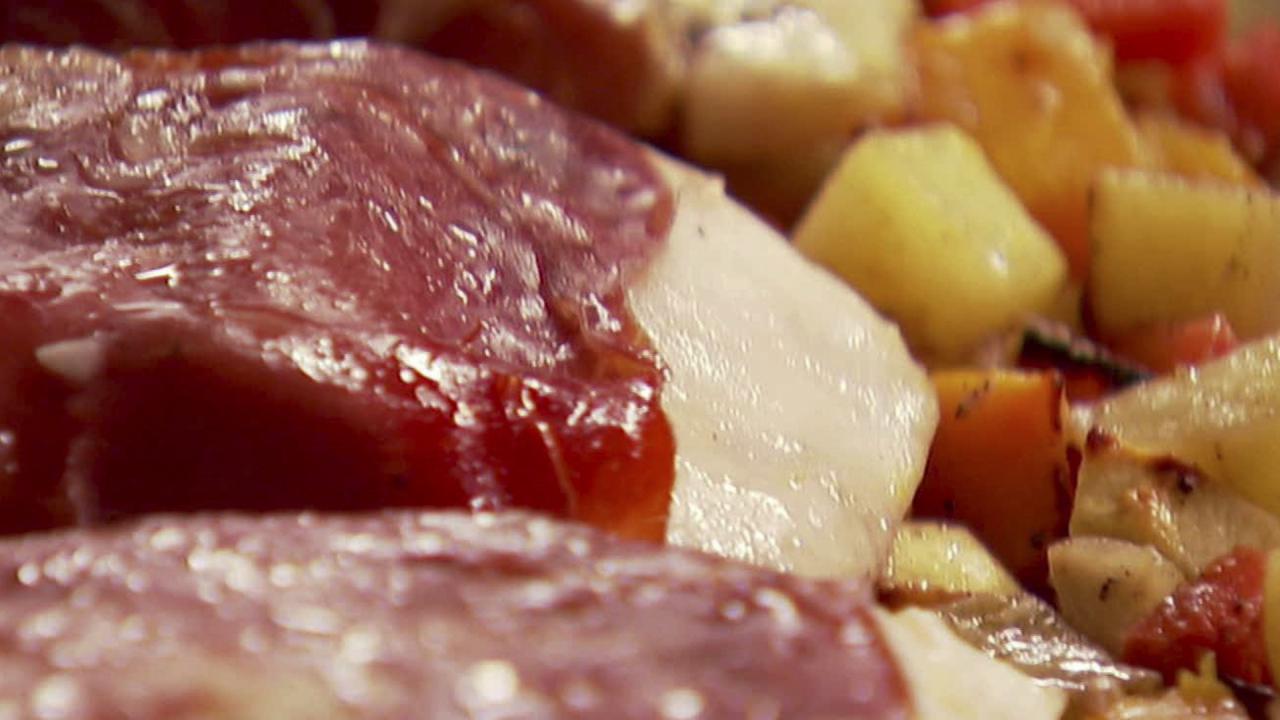 Prosciutto-Wrapped Sea Bass
