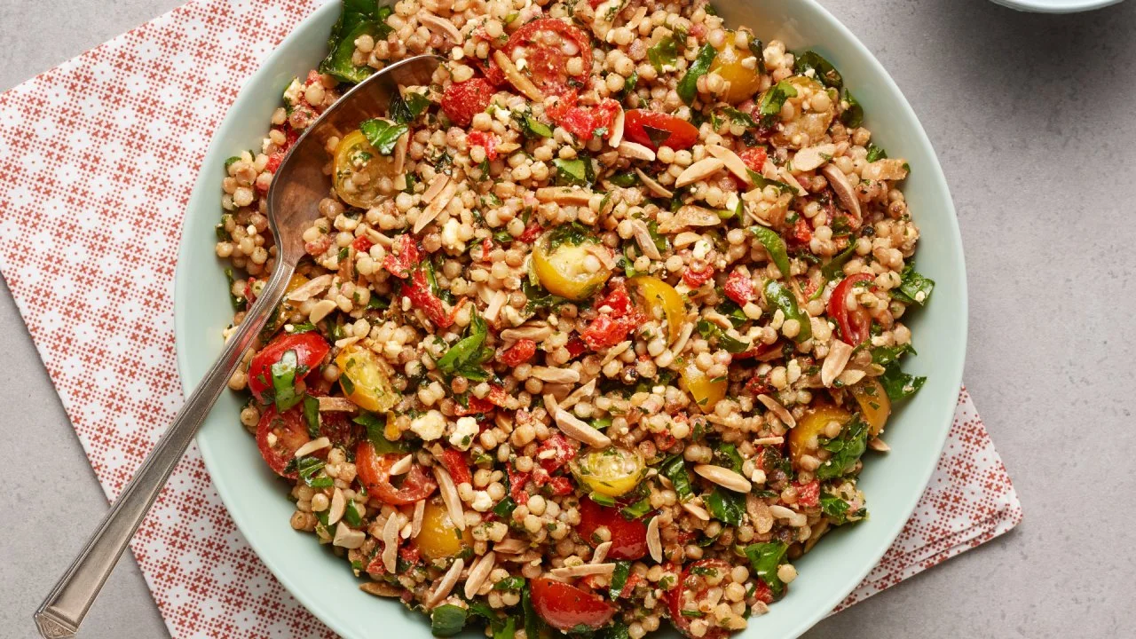 Israeli Couscous Salad with Smoked Paprika