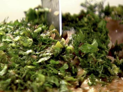 Roasted Salmon and Green Herbs