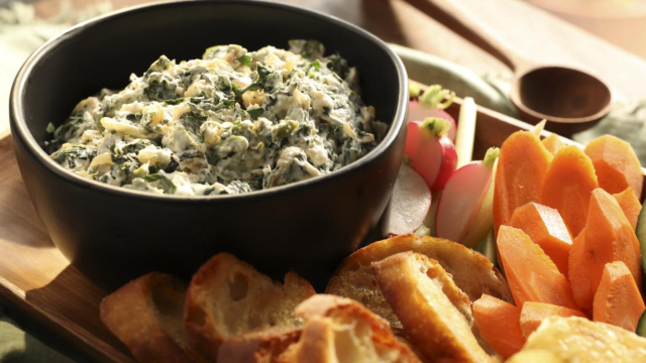 Caramelized Shallot and Spinach Dip