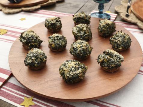 Spinach Artichoke-Stuffed Mushrooms