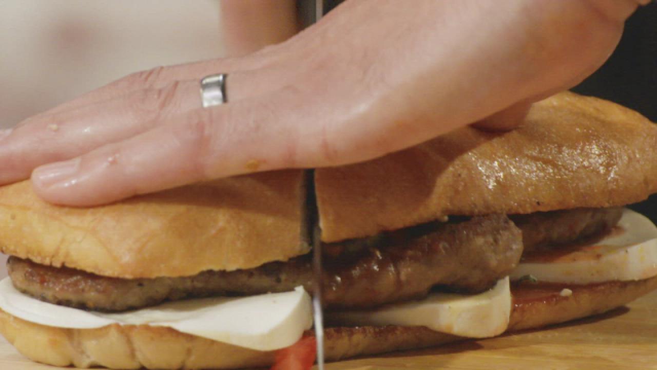 The Freddy: Fennel Sausage Sandwich with Italian Pico and Fresh Mozzarella