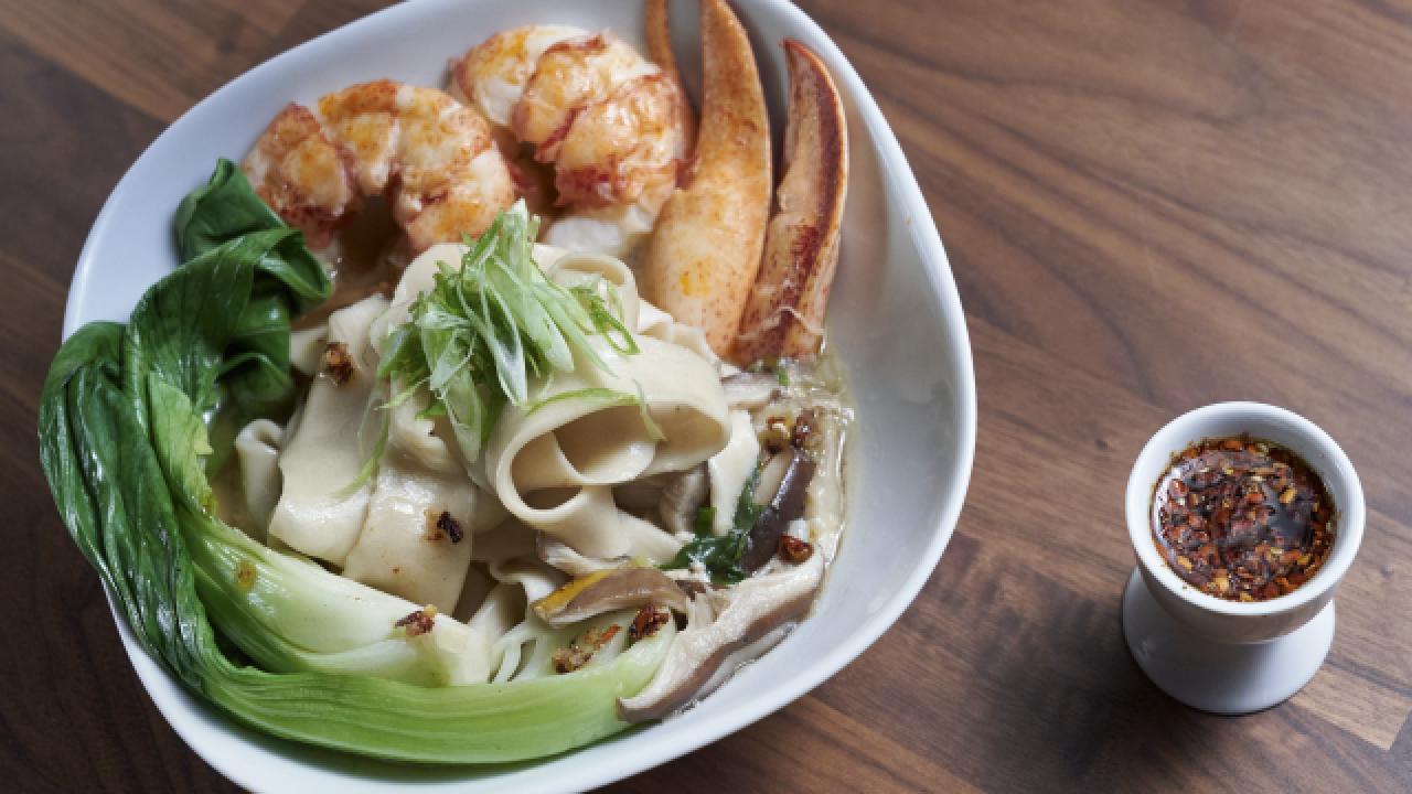 Hand-Pulled Noodles with Lobster and Chili Oil