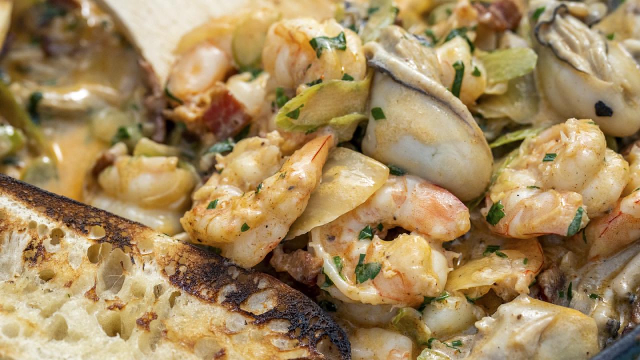 BBQ Breakdowns: Oyster and Shrimp Pan Roast