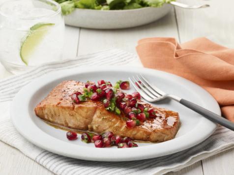Air Fryer Pomegranate-Glazed Salmon